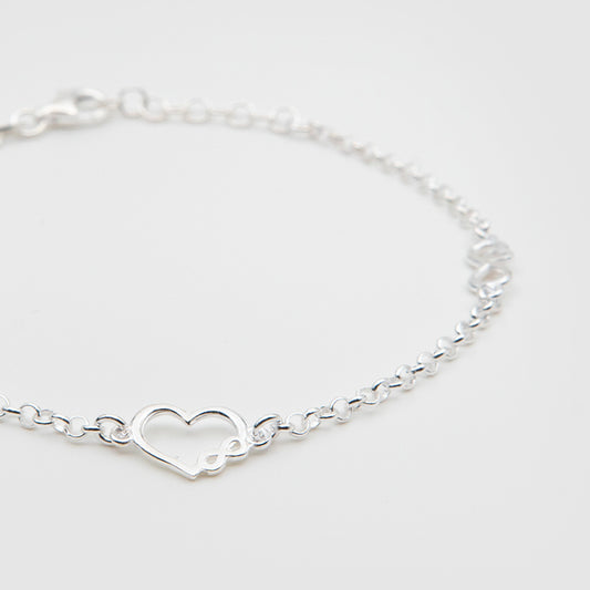 Pulsera corazón infinito Plata 925