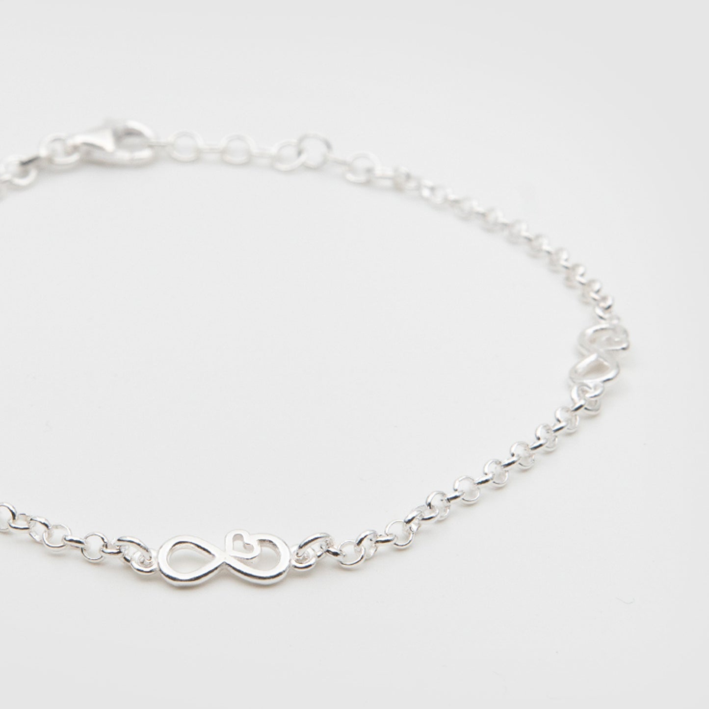 925 Silver Infinity Love Bracelet