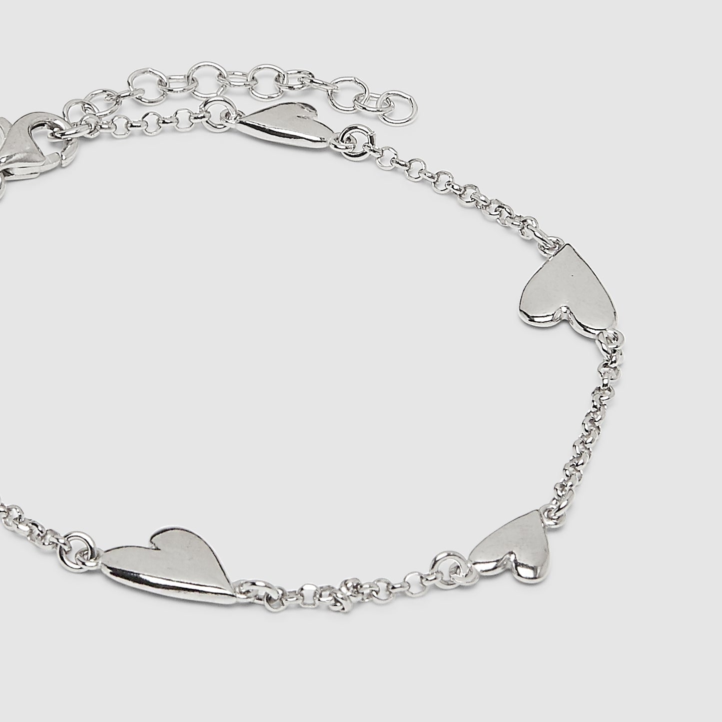 Pulsera Plata 925 corazones