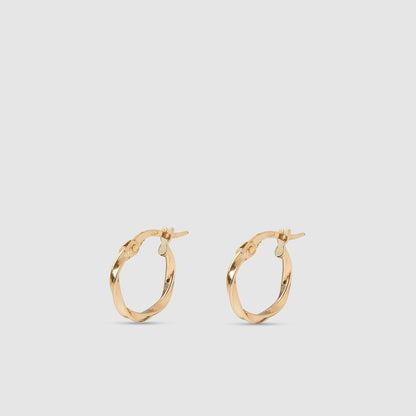 18K Gold Hoop Earrings