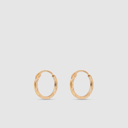 18K Gold Hoop Earrings