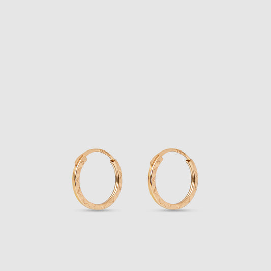 18K Gold Hoop Earrings