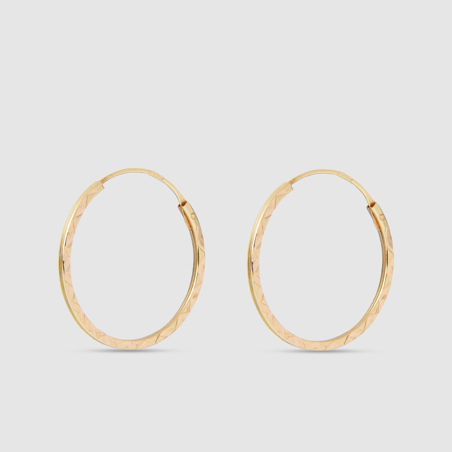 18K Gold Hoop Earrings