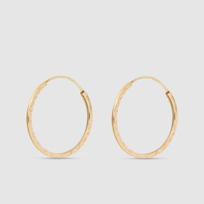 18K Gold Hoop Earrings