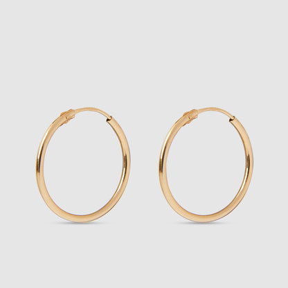 18K Gold Hoop Earrings