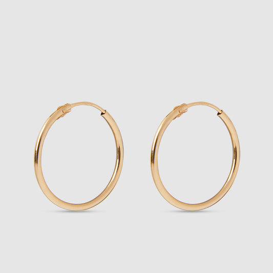 18K Gold Hoop Earrings