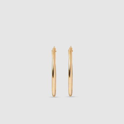 18K Gold Hoop Earrings