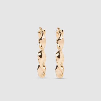 18K Gold Ringlet Earrings