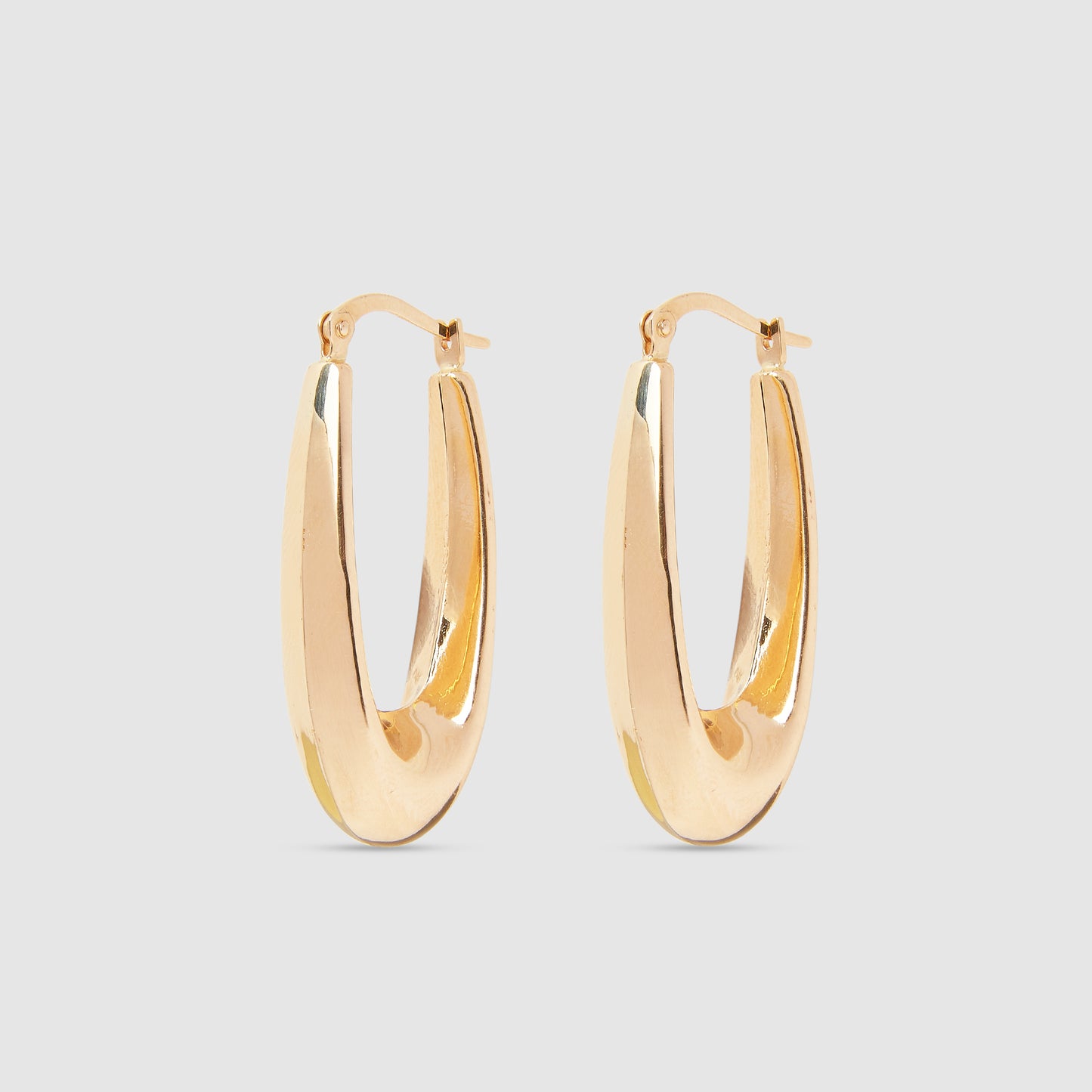 18K Gold domed earrings