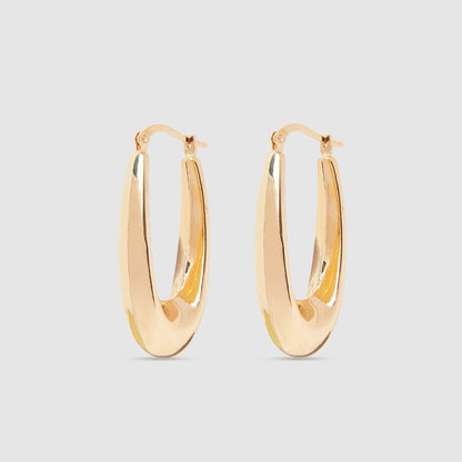 18K Gold domed earrings