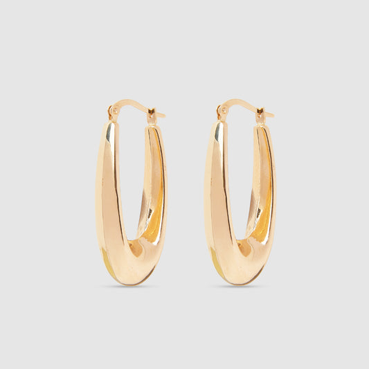 18K Gold domed earrings