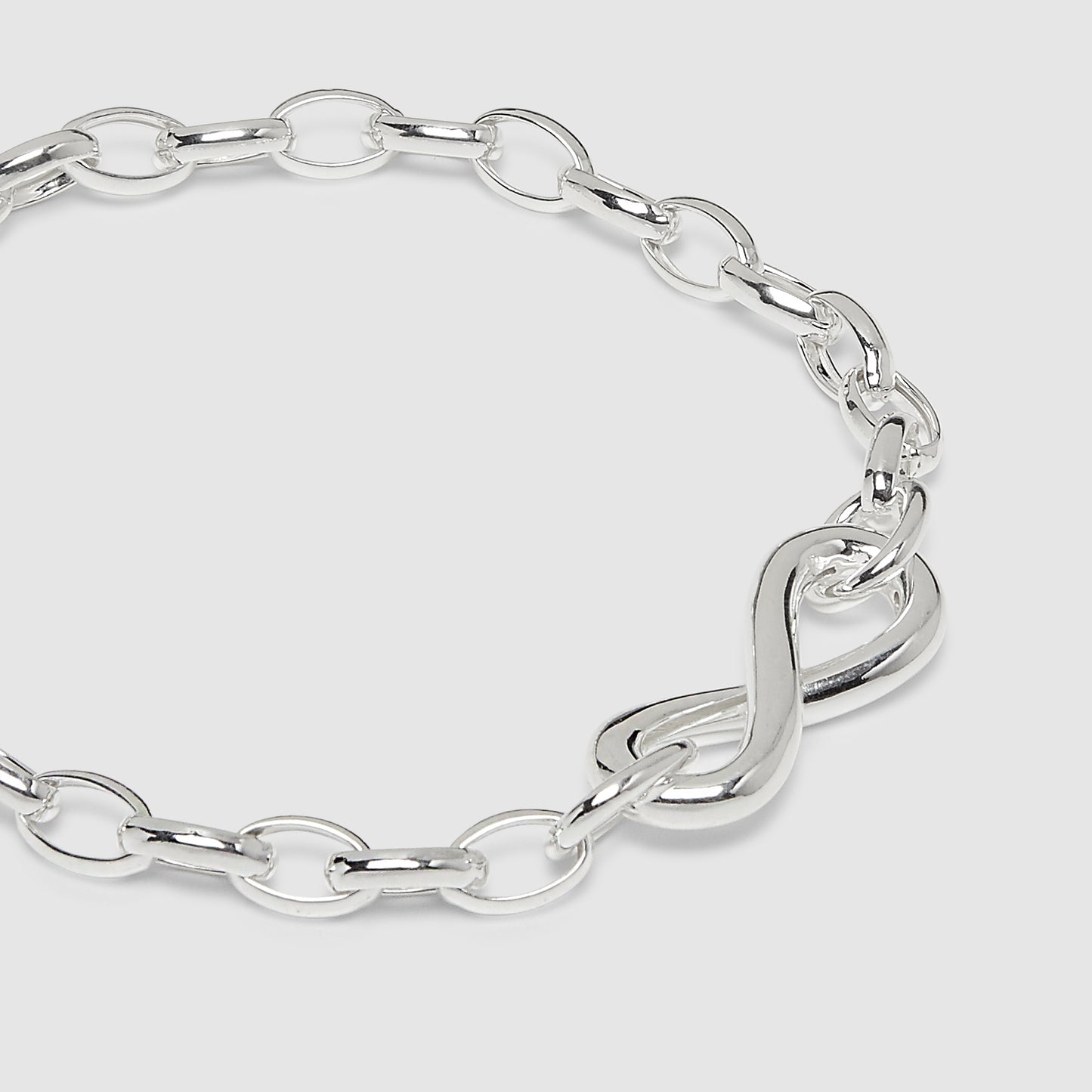 925 Silver Bracelet with infinity motif