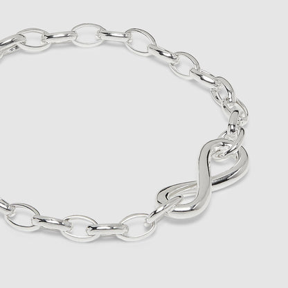 925 Silver Bracelet with infinity motif