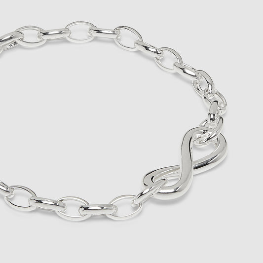 Pulsera Plata 925 con motivo de infinito