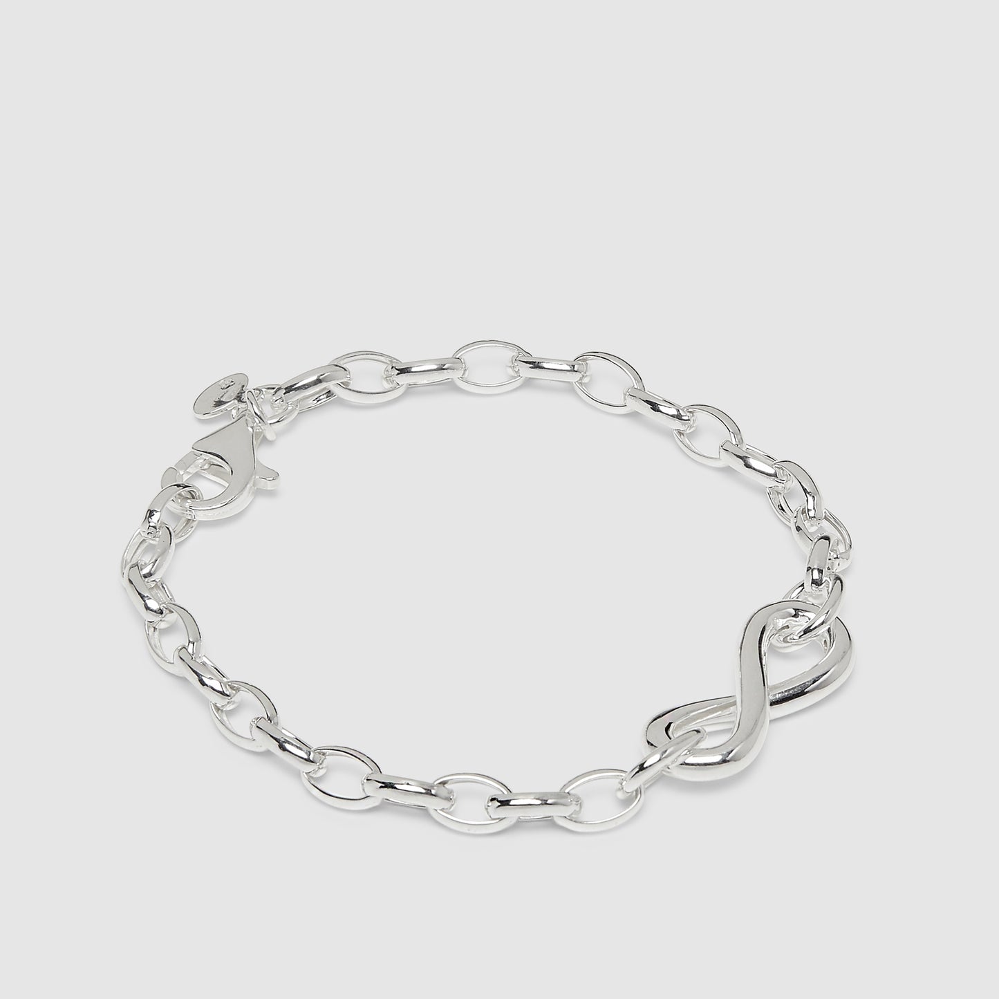 925 Silver Bracelet with infinity motif