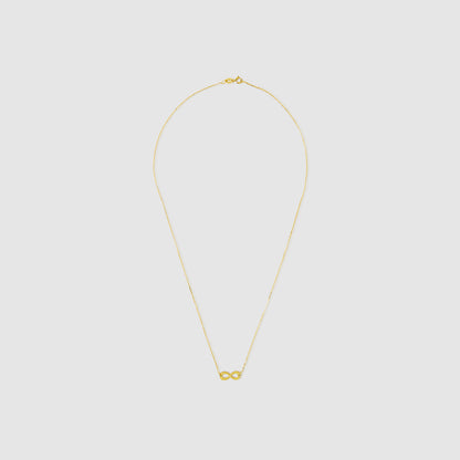 18K Gold Infinity Necklace