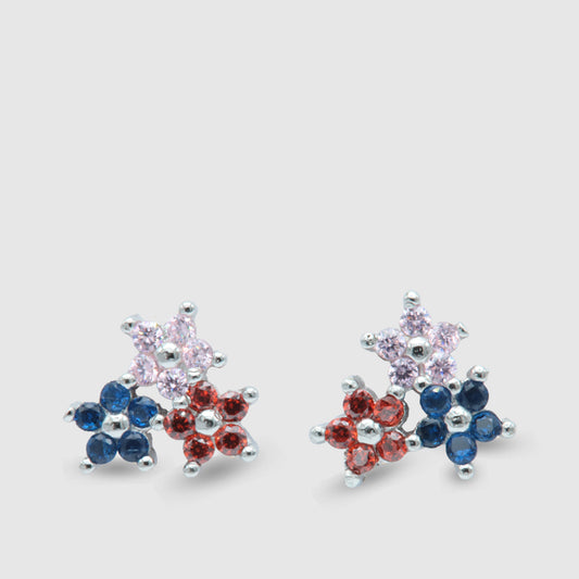 Pendientes Flores colores