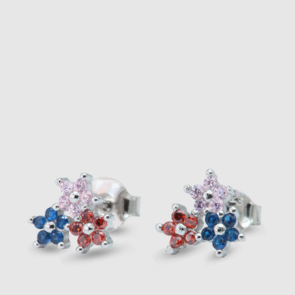 Pendientes Flores colores