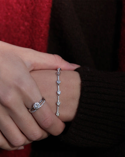 Pulsera `Heart Bones´Plata 925