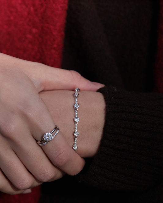 Pulsera `Heart Bones´Plata 925