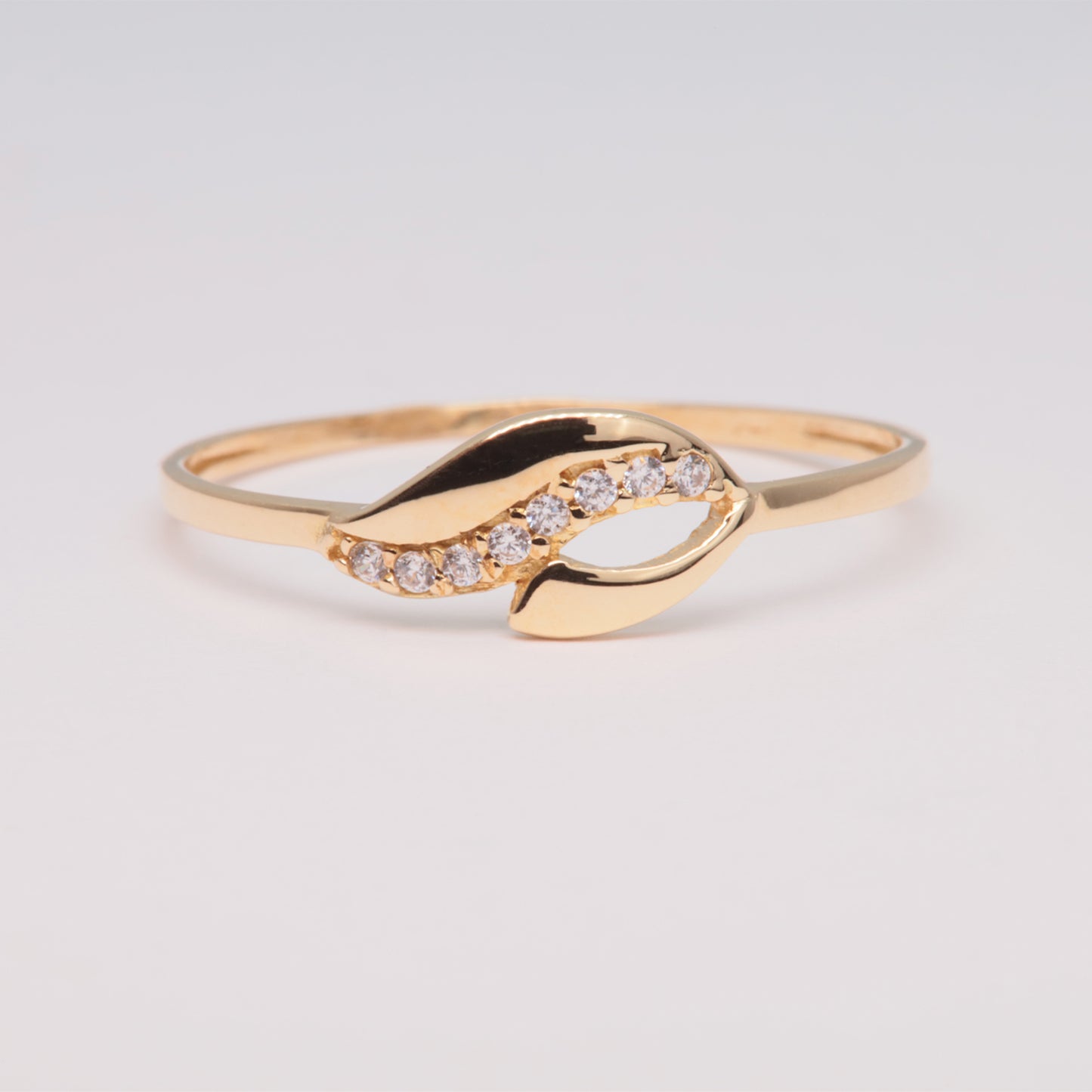 Anillo Hoja Oro 18K