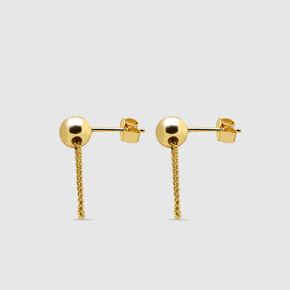 Pendientes Caeli Plata 925 Baño Oro