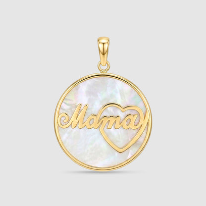 Colgante Nácar `MAMA´ Oro 18K