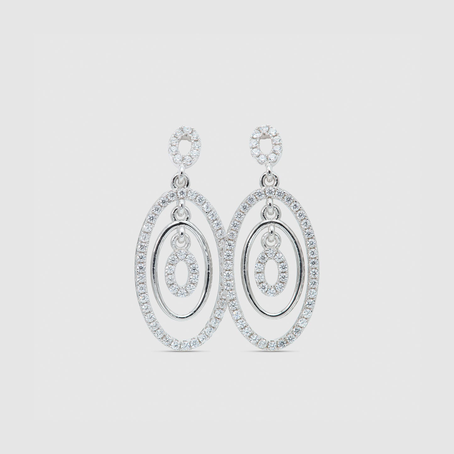 925 Silver &amp; Zirconia Earrings