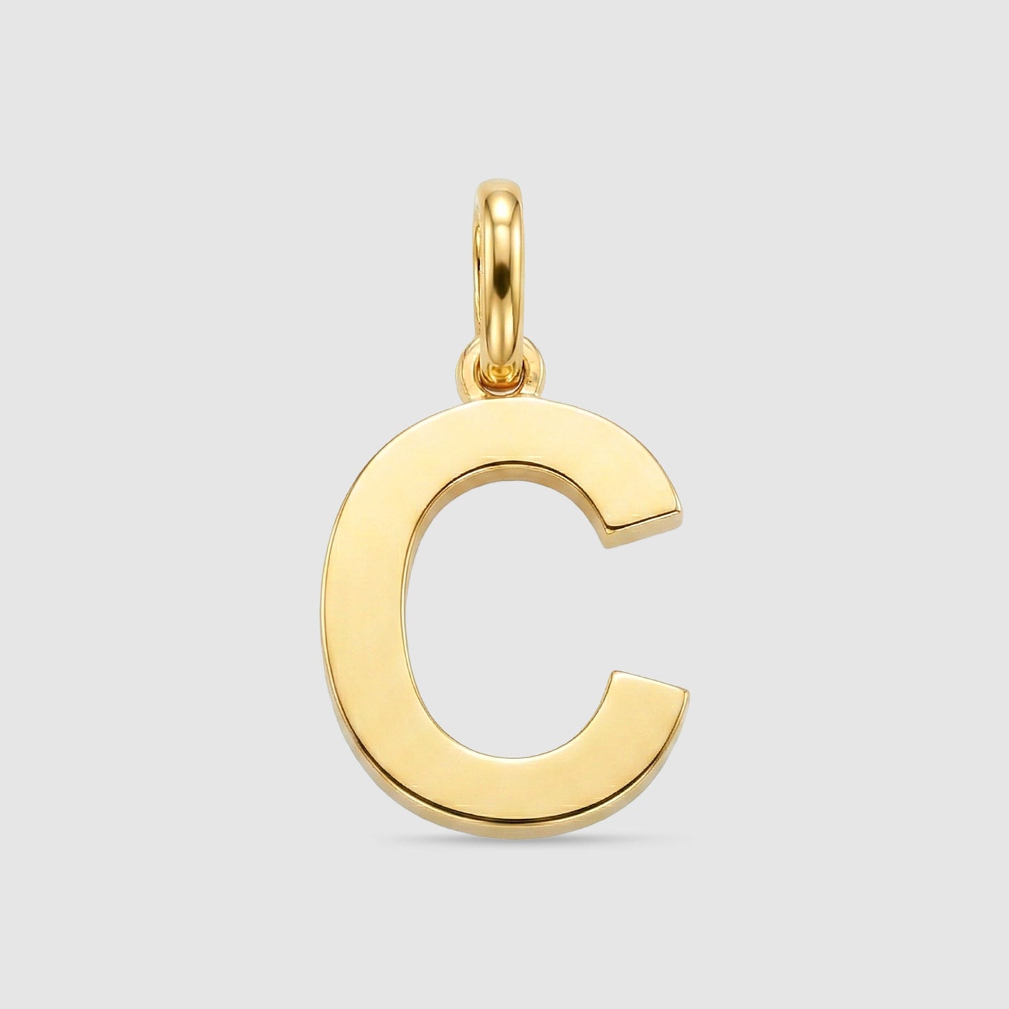 Colgante Inicial Oro 18K liso