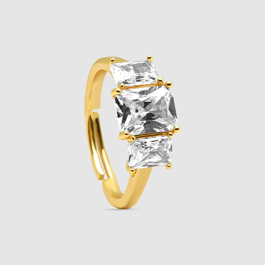 Anillo Éclat Plata 925 Baño Oro