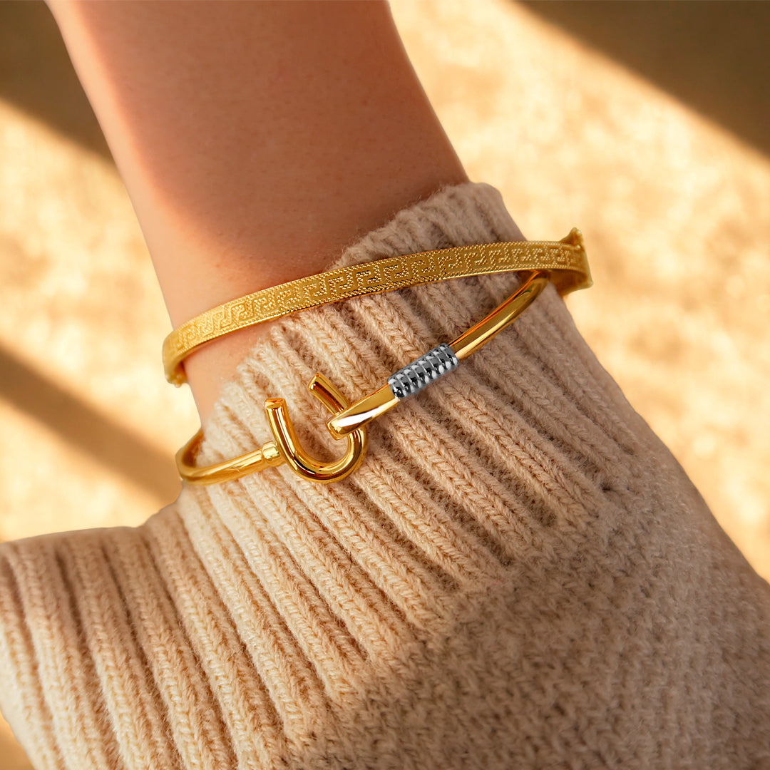 Pulsera Motivo Greca Oro 18K