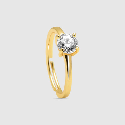 Anillo Oriane Plata 925 Baño oro