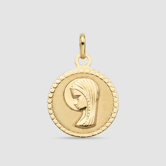 Medalla virgen niña