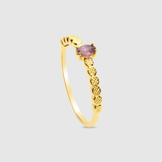 Anillo Oro 18K Rubí