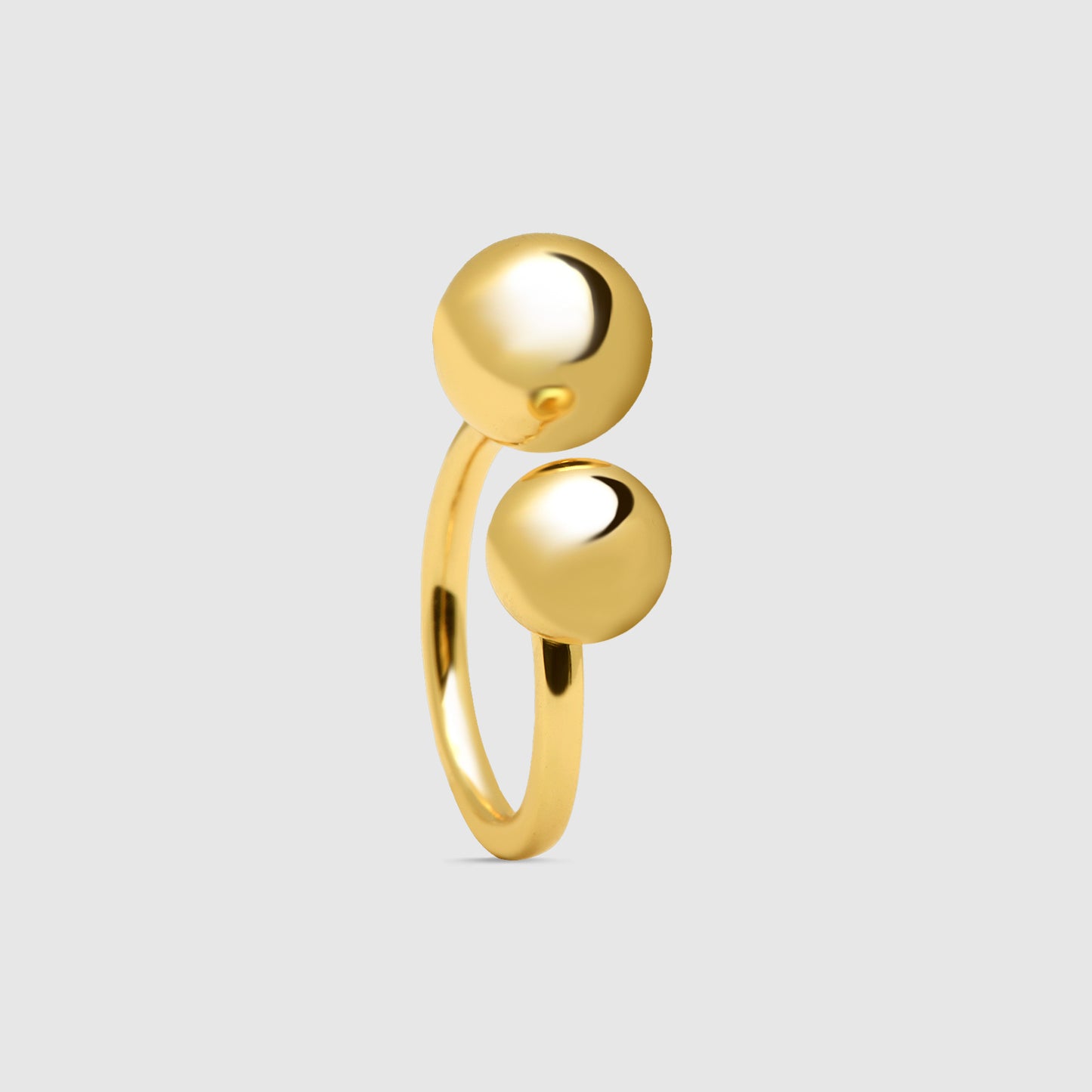 Anillo Lyra Plata 925 Baño Oro.