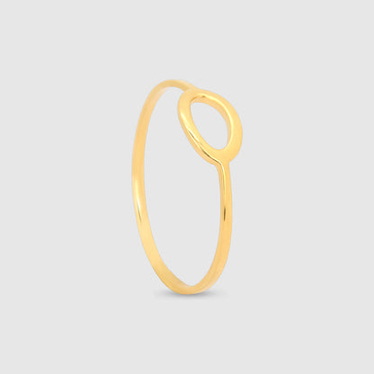 Anillo Oro 18K Ovalo