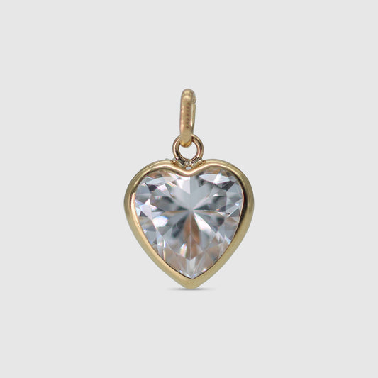 Stone heart pendant