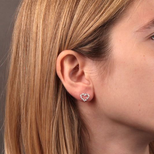 Pendientes Plata 925 Corazón