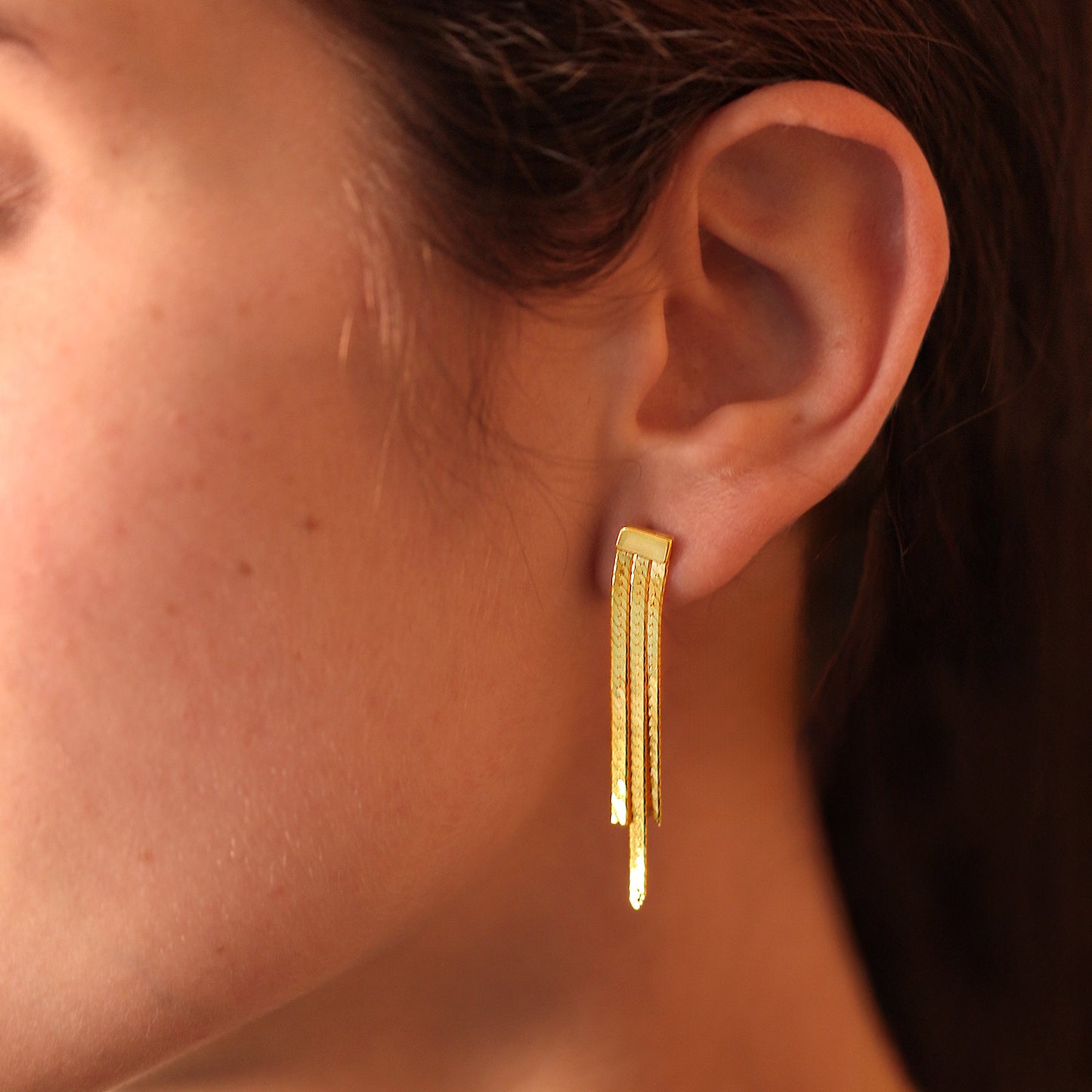 Pendientes Curt Plata 925 Baño Oro