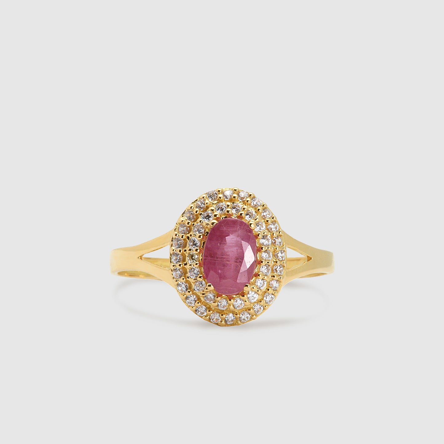 Anillo Vivianne Oro 18K & Rubí