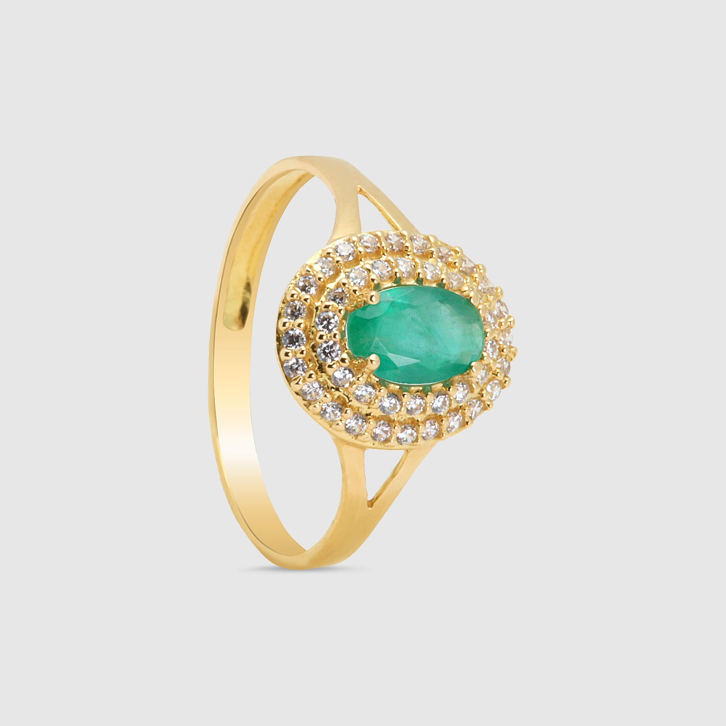 Anillo Vivianne Oro 18K & Esmeralda