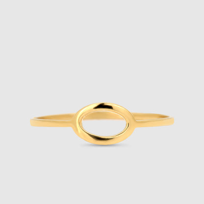 Anillo Oro 18K Ovalo