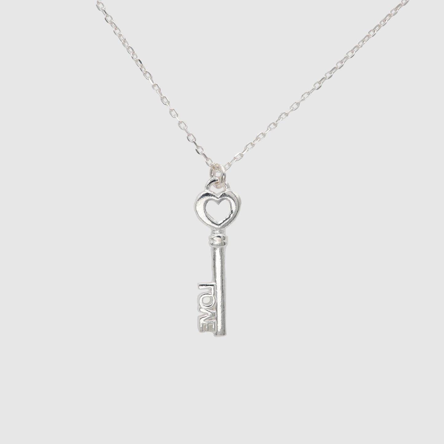 Heart key choker 'LOVE' 925 Silver