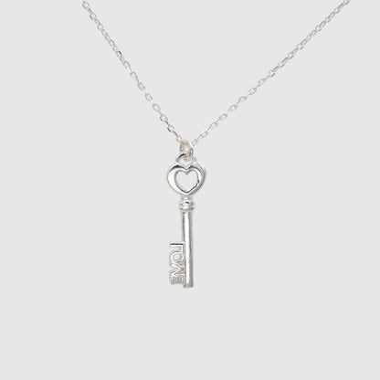 Heart key choker 'LOVE' 925 Silver