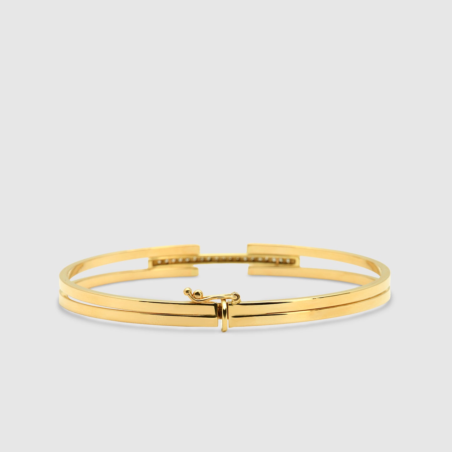 Pulsera doble tira rígida Oro 18K