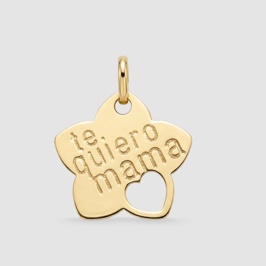 Colgante `Te quiero Mama´ Oro 18K