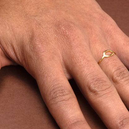 Anillo Oro 18K Ovalo