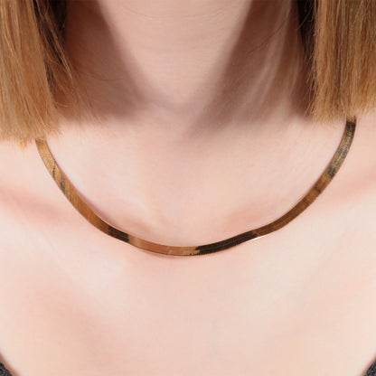 Golden silver choker