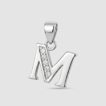 Choker with initial "M" 925 Silver