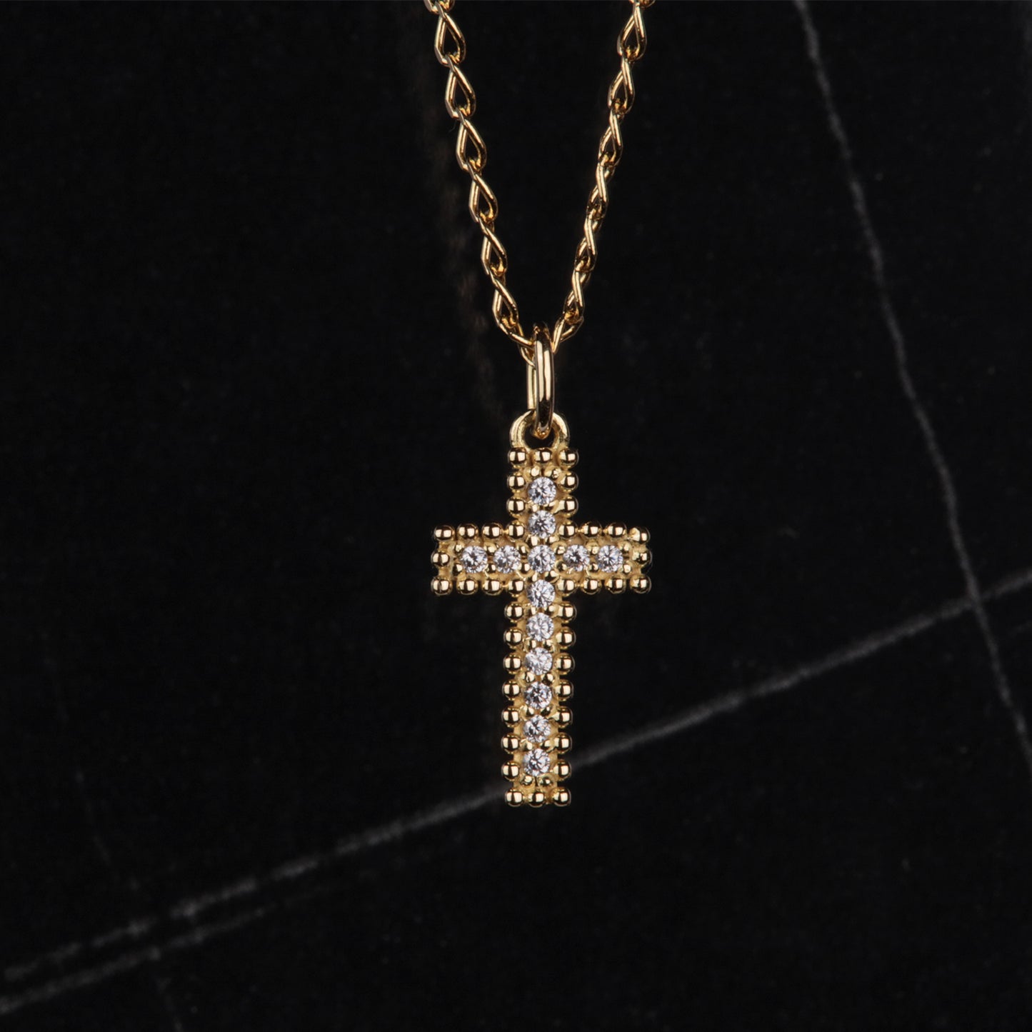 Colgante Cruz Oro 18K